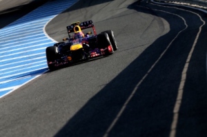 Mark Webber in the new Red Bull 