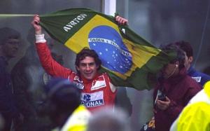 Ayrton Senna at Donington 1993 - arguably his finest race win