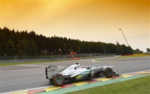 Lewis in action at Spa