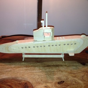 The Submarine as lovingly crafted by the husband.