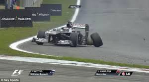 And that's what happens when you tangle with a half-concentrating Lewis Hamilton